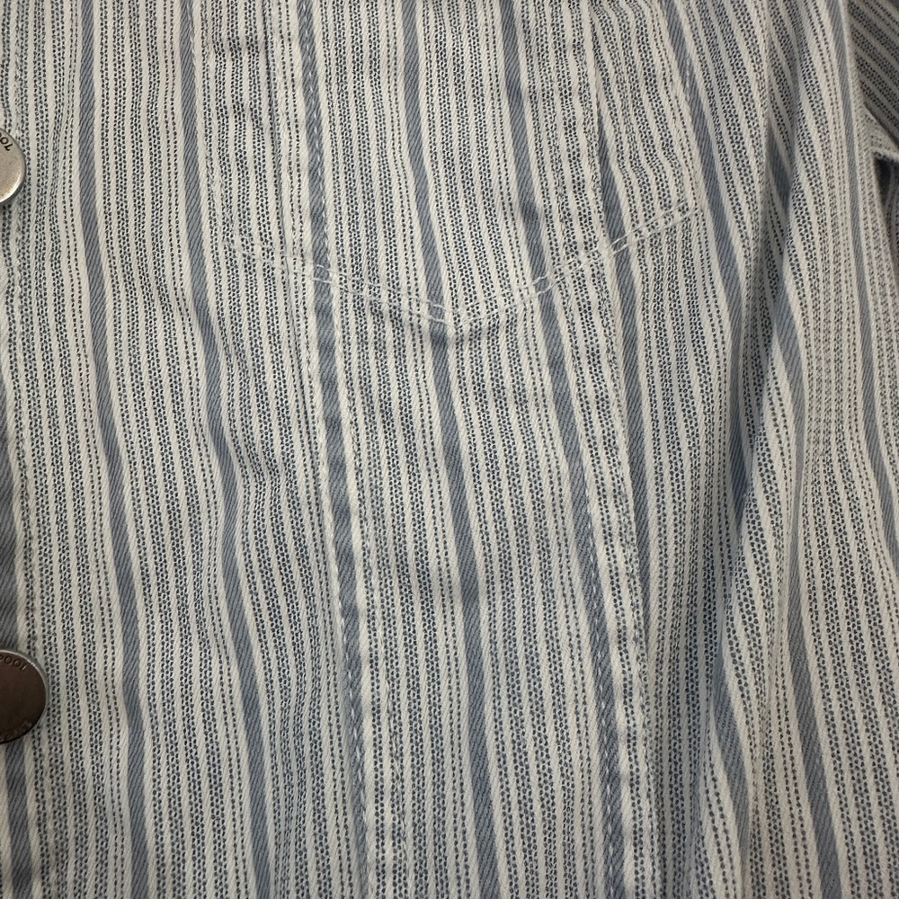 Liverpool Blue and White Striped Jean Jacket - Picture 2 of 4